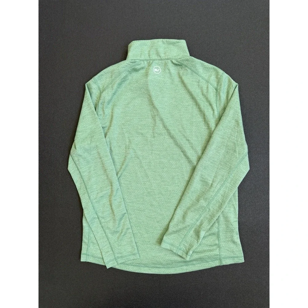 Vineyard Vines Pullover Mens Small Green On The Go Sankaty Quarter Zip Golf OTG